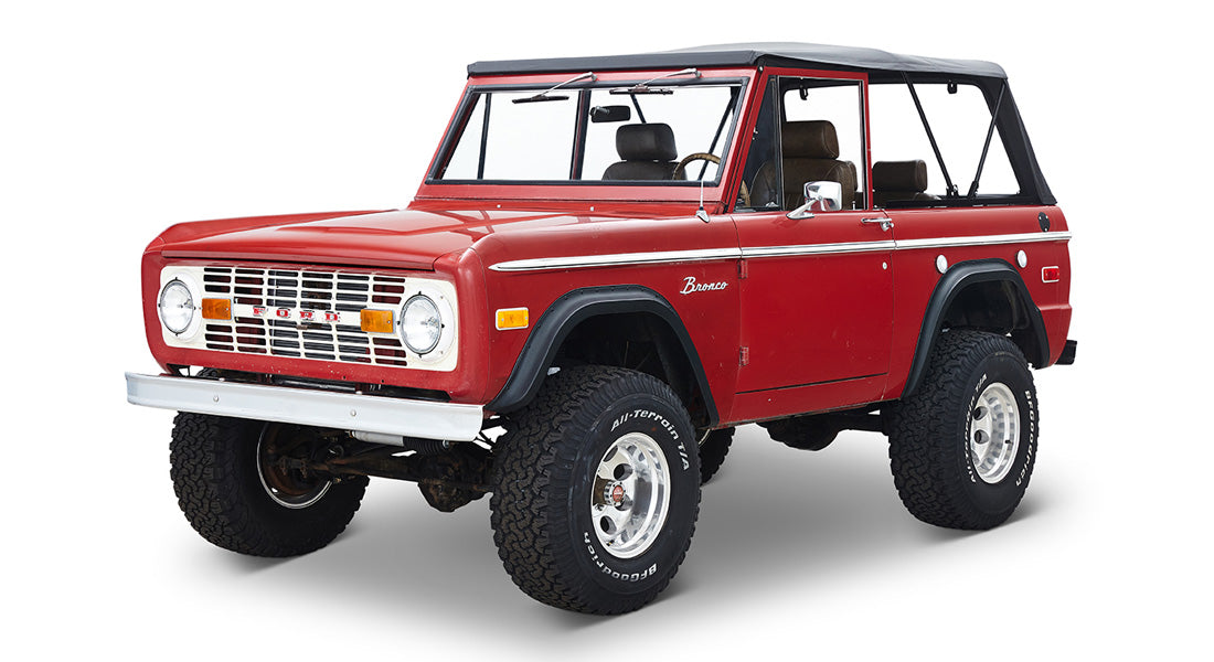 Classic Ford Bronco front driver-side view