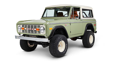 Classic Ford Bronco front driver-side view