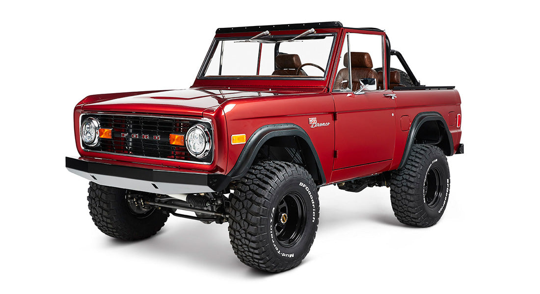 Classic Ford Bronco front driver-side view