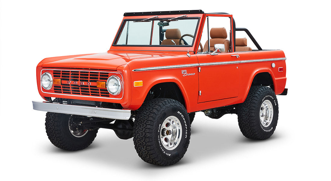 Classic Ford Bronco front driver-side view
