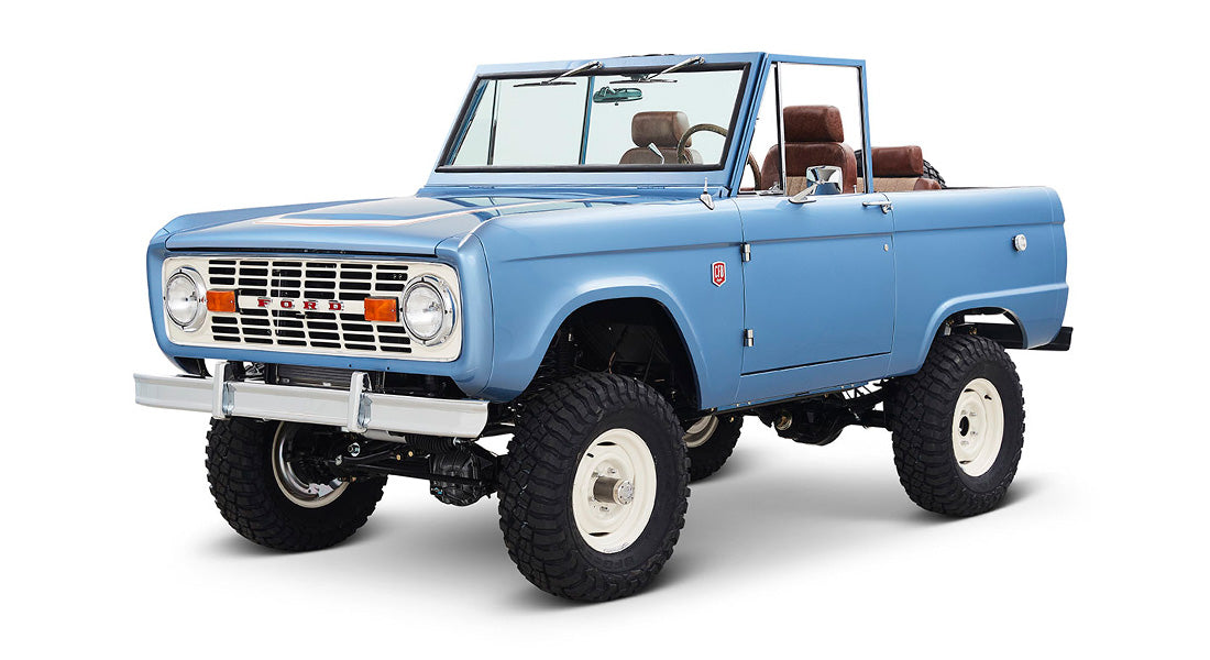 Classic Ford Bronco front driver-side view