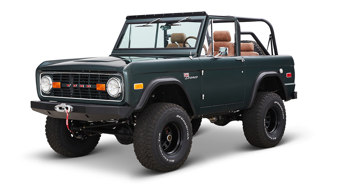 Classic Ford Bronco front driver-side view