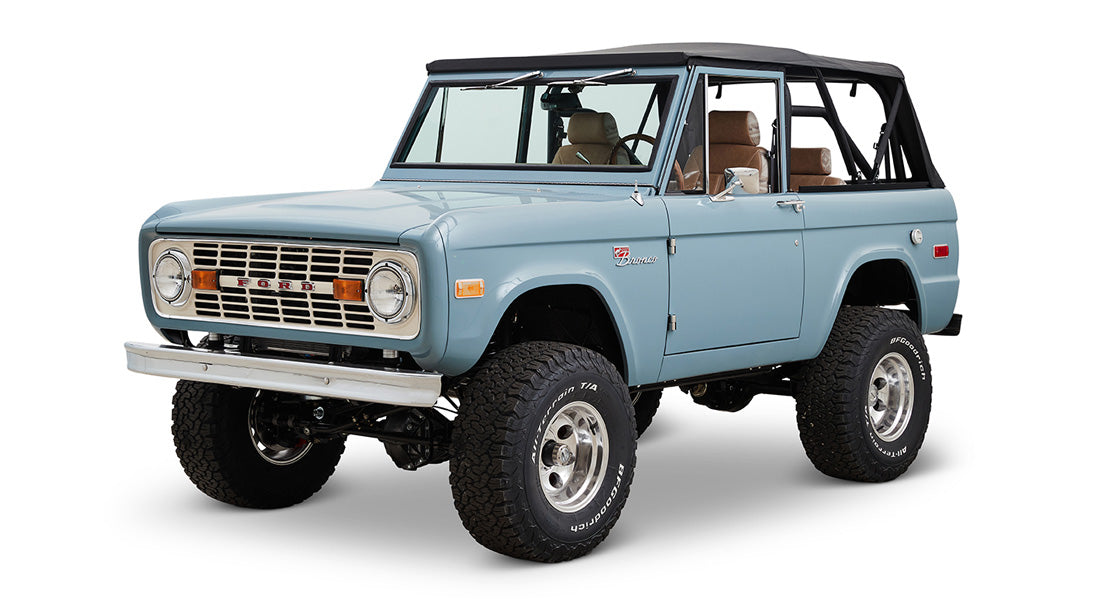 Classic Ford Bronco front driver-side view