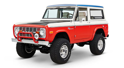 Classic Ford Bronco front driver-side view