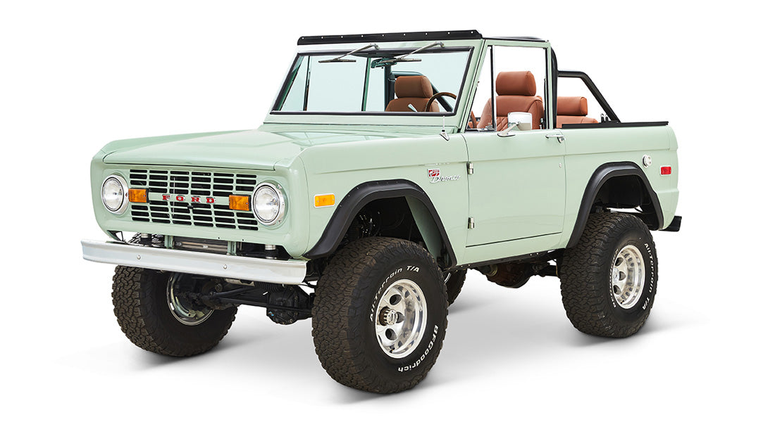 Classic Ford Bronco front driver-side view
