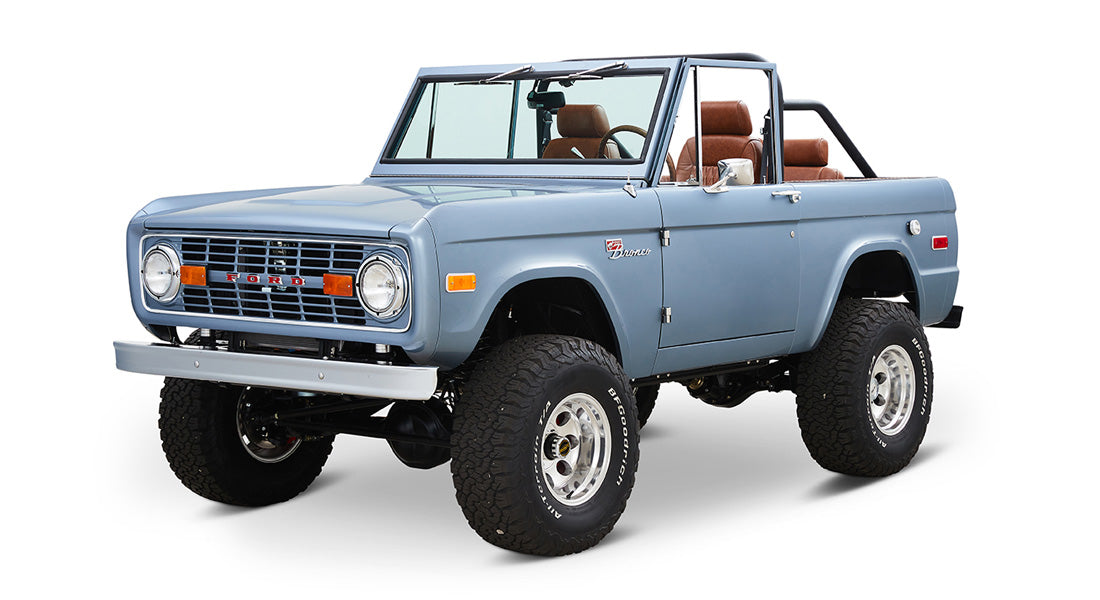 Classic Ford Bronco front driver-side view