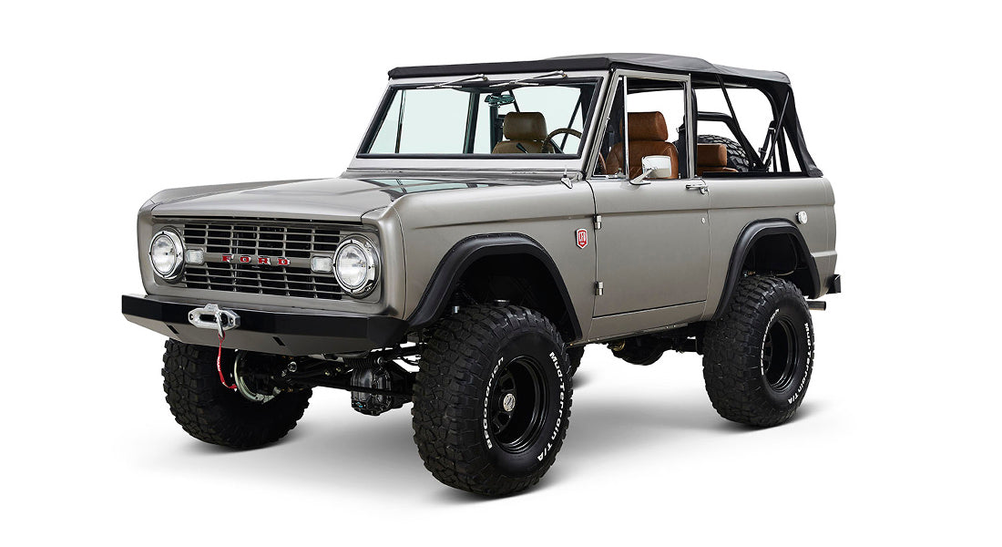 Classic Ford Bronco front driver-side view
