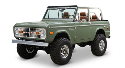 Classic Ford Bronco front driver-side view