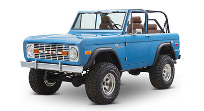 Classic Ford Bronco front driver-side view