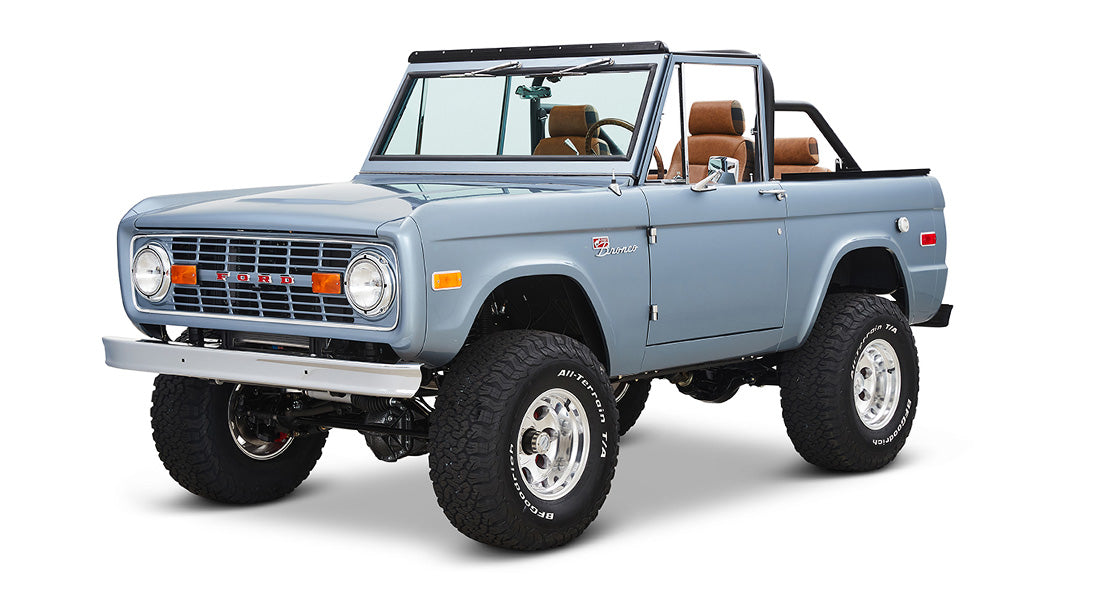 Classic Ford Bronco front driver-side view