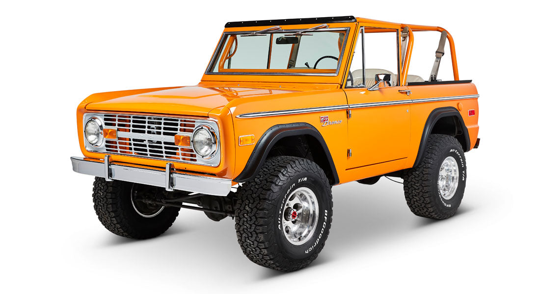 Classic Ford Bronco front driver-side view