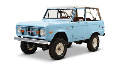 Classic Ford Bronco front driver-side view