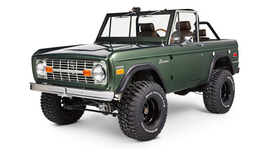 Classic Ford Bronco front driver-side view