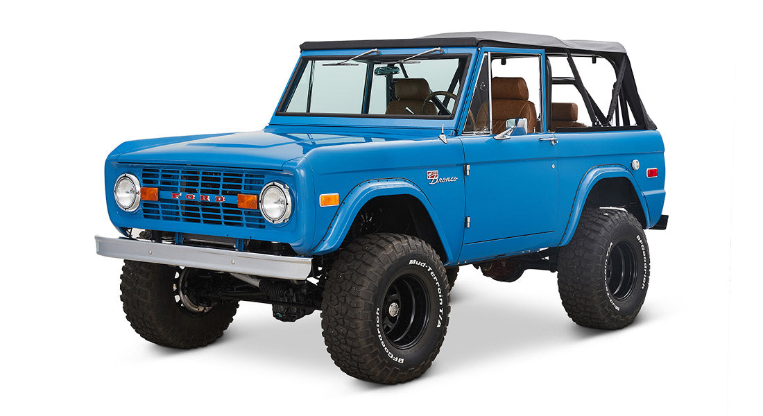 Classic Ford Bronco front driver-side view