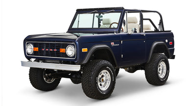 Classic Ford Bronco front driver-side view