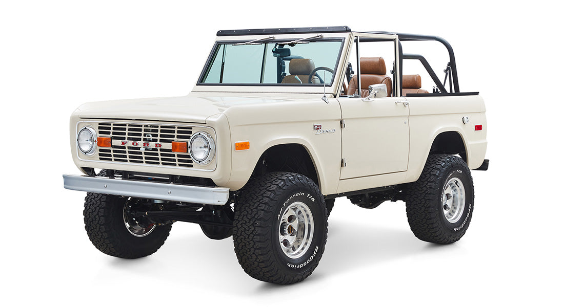 Classic Ford Bronco front driver-side view