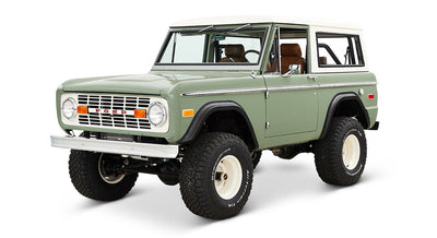 Classic Ford Bronco front driver-side view