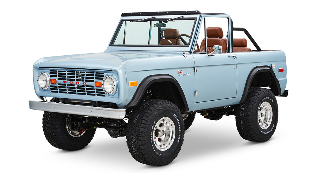 Classic Ford Bronco front driver-side view