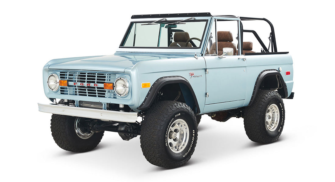 Classic Ford Bronco front driver-side view