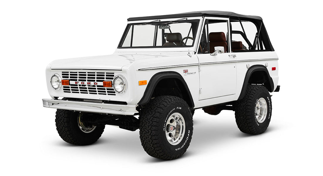 Classic Ford Bronco front driver-side view