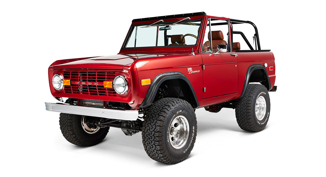 Classic Ford Bronco front driver-side view