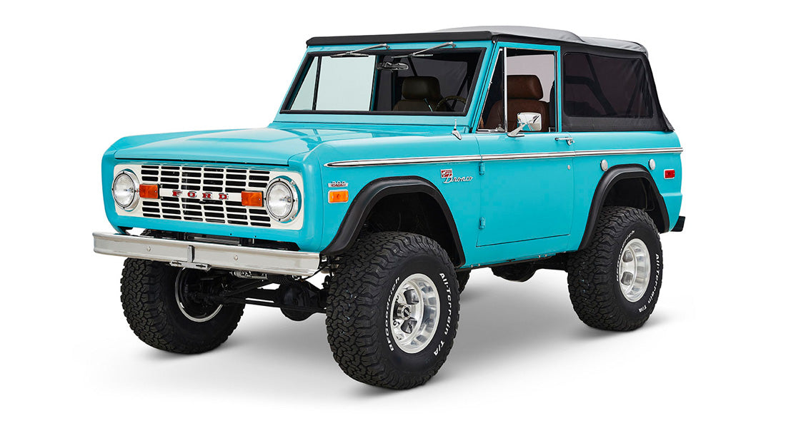 Classic Ford Bronco front driver-side view