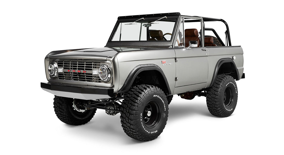 Classic Ford Bronco front driver-side view