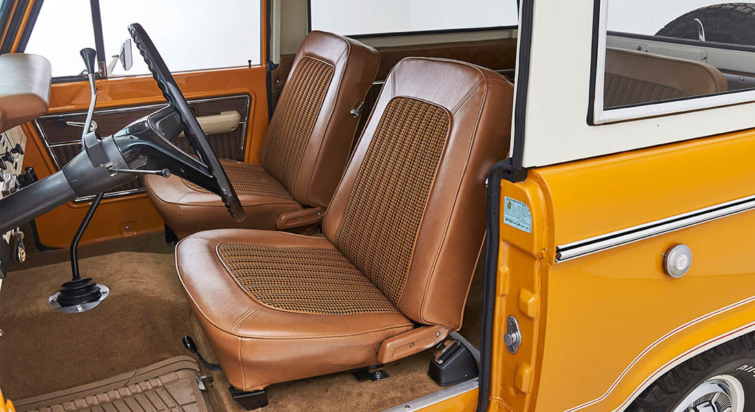 Classic Ford Bronco interior