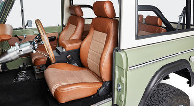 Boxwood Green 1973 Ford Bronco custom interior