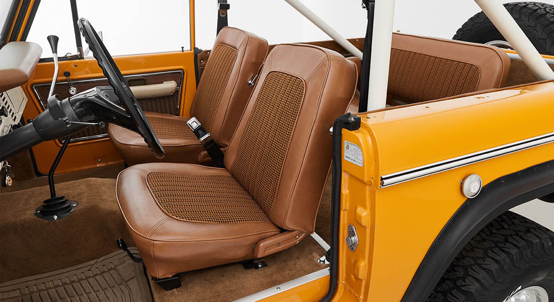 Classic Ford Bronco interior