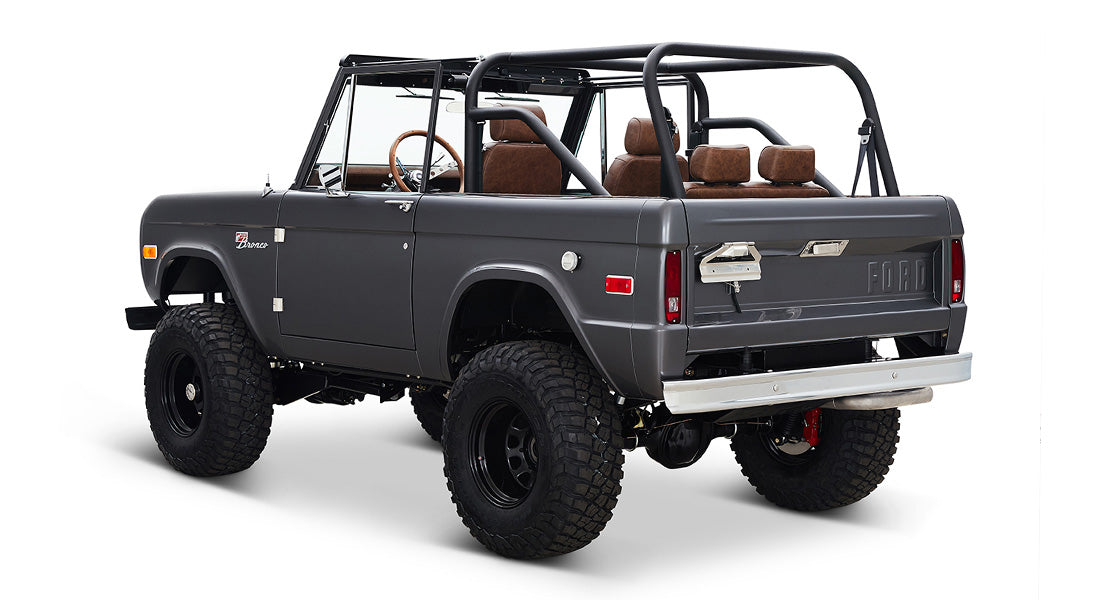 Classic Ford Bronco rear driver-side view