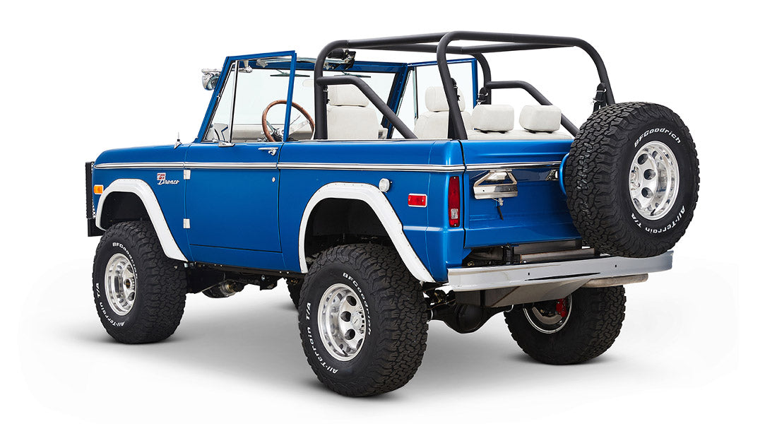 Classic Ford Bronco rear driver-side view