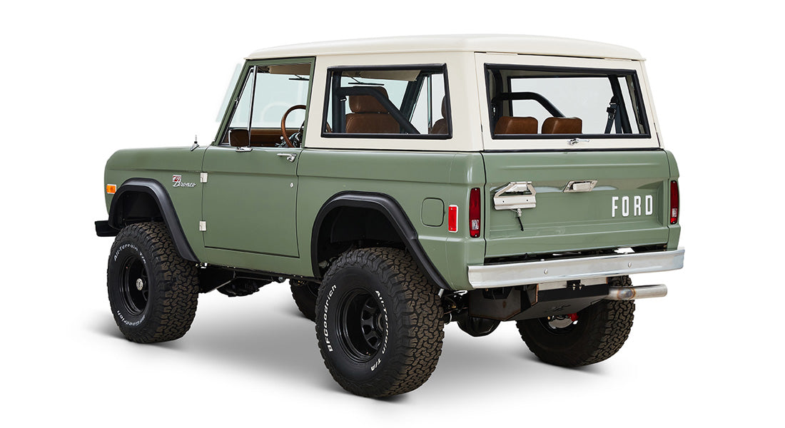 Classic Ford Bronco rear driver-side view