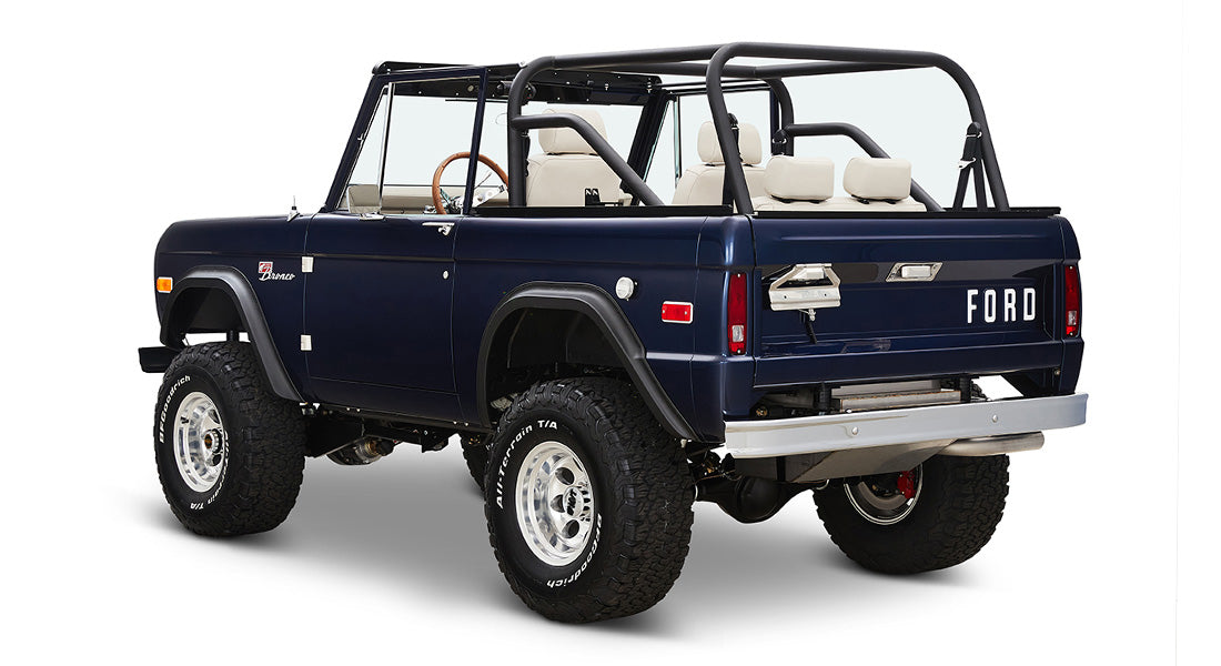 Classic Ford Bronco rear driver-side view