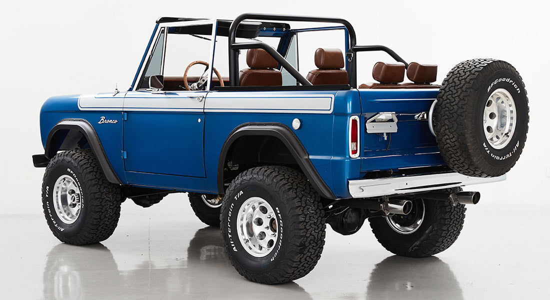 Classic Ford Bronco rear driver-side view