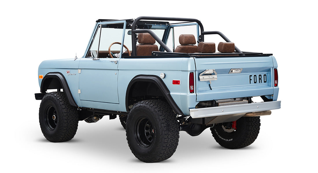 Classic Ford Bronco rear driver-side view
