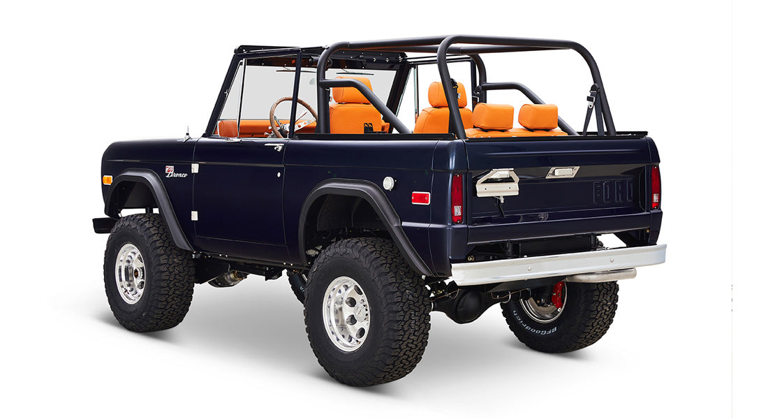 1974 Classic Ford Broncos Coyote Series Alys Beach with Orange Interior and black soft top