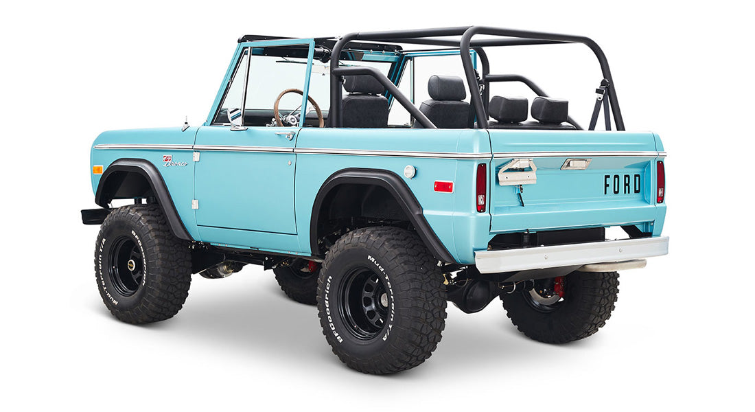 Classic Ford Bronco rear driver-side view