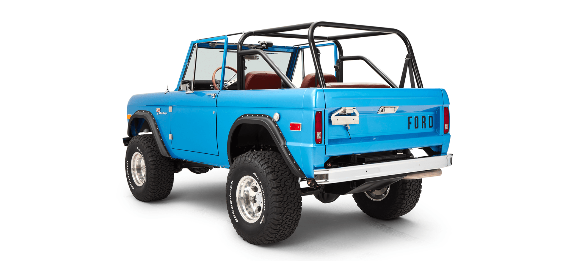 Classic Ford Bronco rear driver-side view