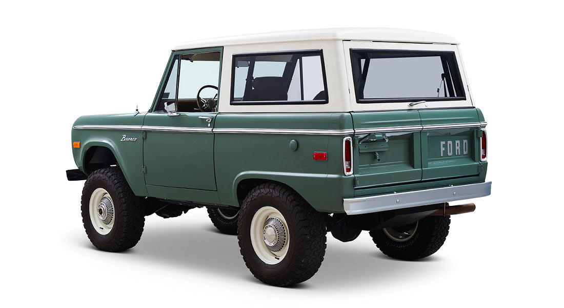 Classic Ford Bronco rear driver-side view