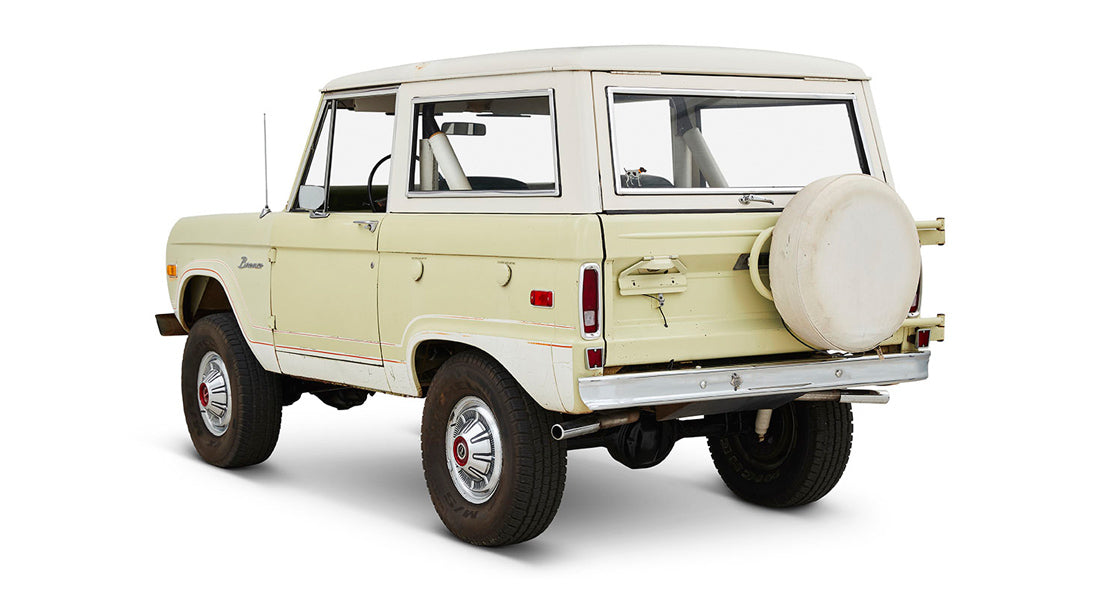 Classic Ford Bronco rear driver-side view