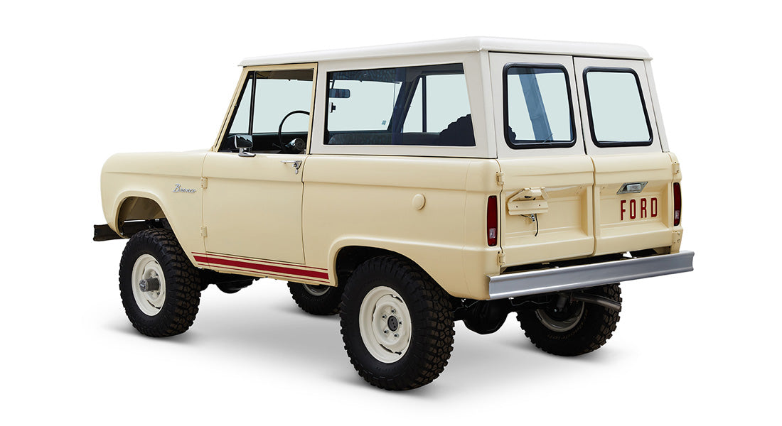 Classic Ford Bronco rear driver-side view