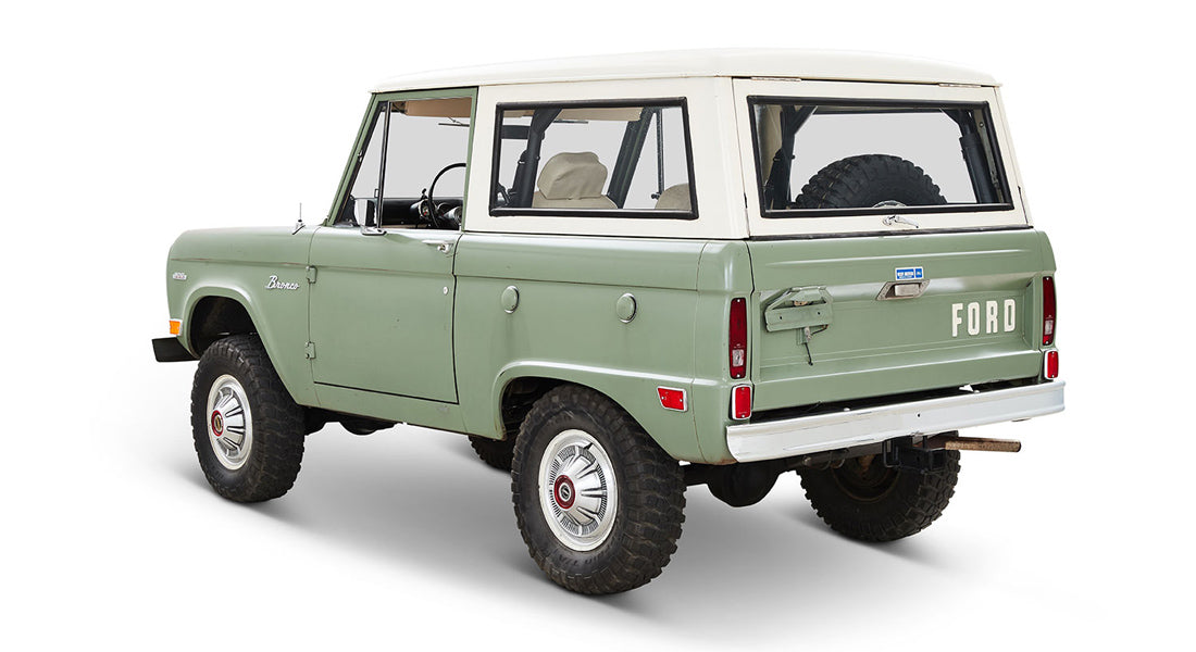 Classic Ford Bronco rear driver-side view