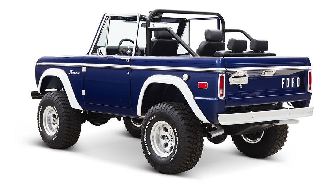 Classic Ford Bronco rear driver-side view