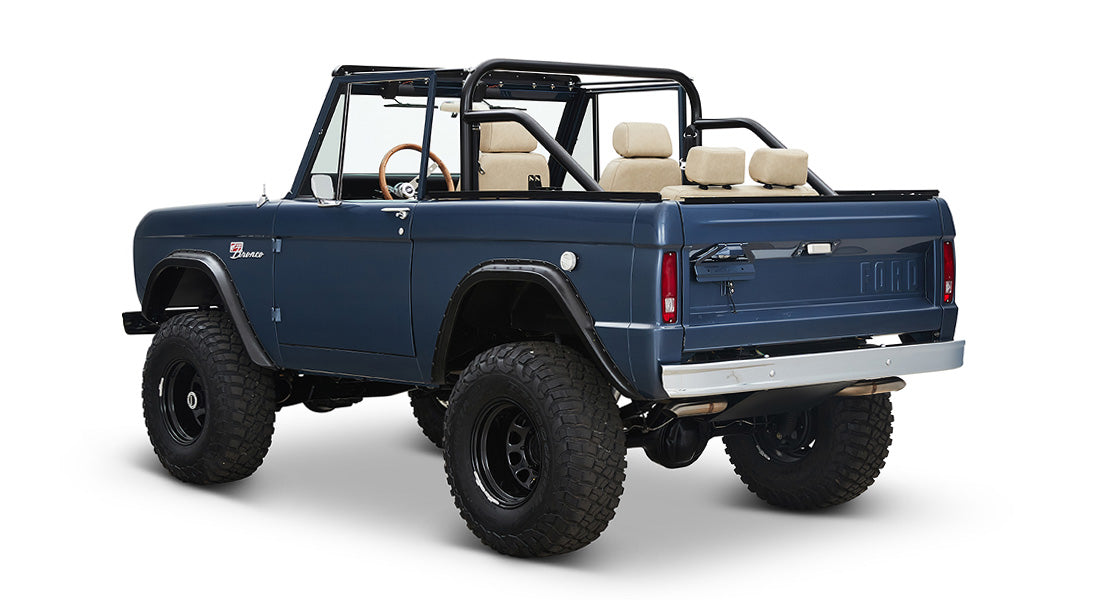 Classic Ford Bronco rear driver-side view