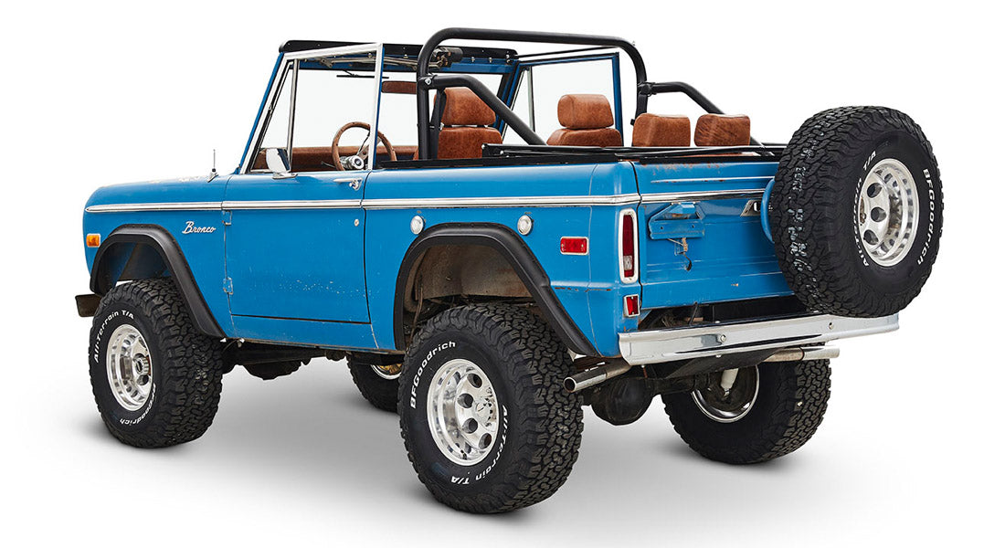 Classic Ford Bronco rear driver-side view