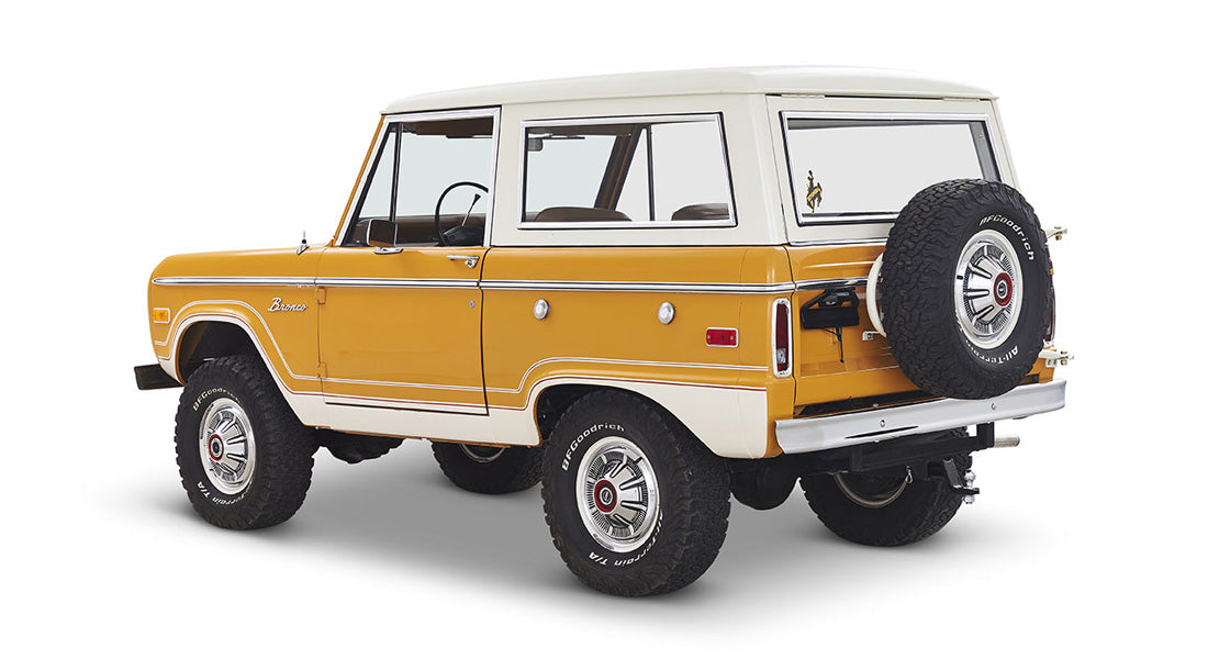 Classic Ford Bronco rear driver-side view