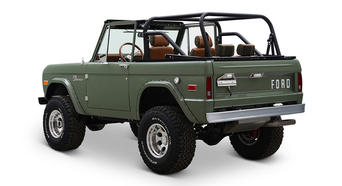 Classic Ford Bronco rear driver-side view