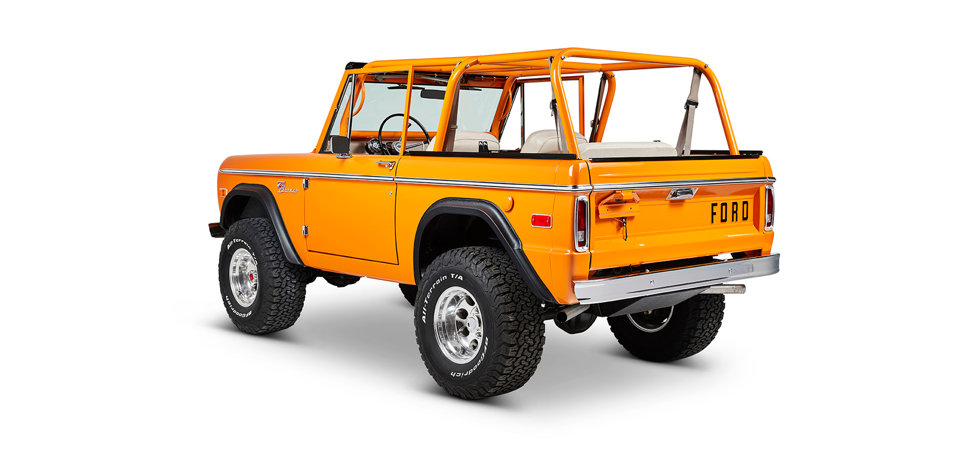 Classic Ford Bronco rear driver-side view