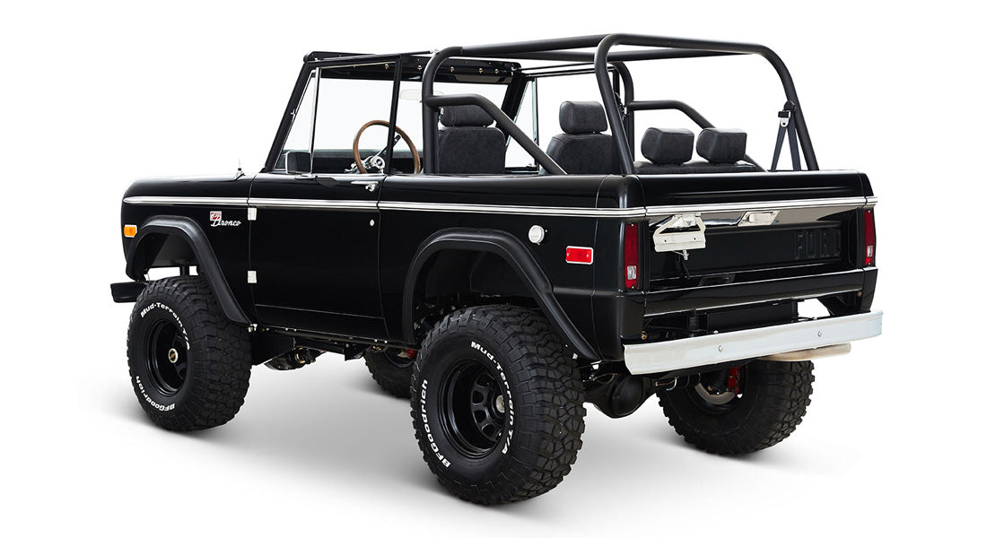 Classic Ford Bronco rear driver-side view